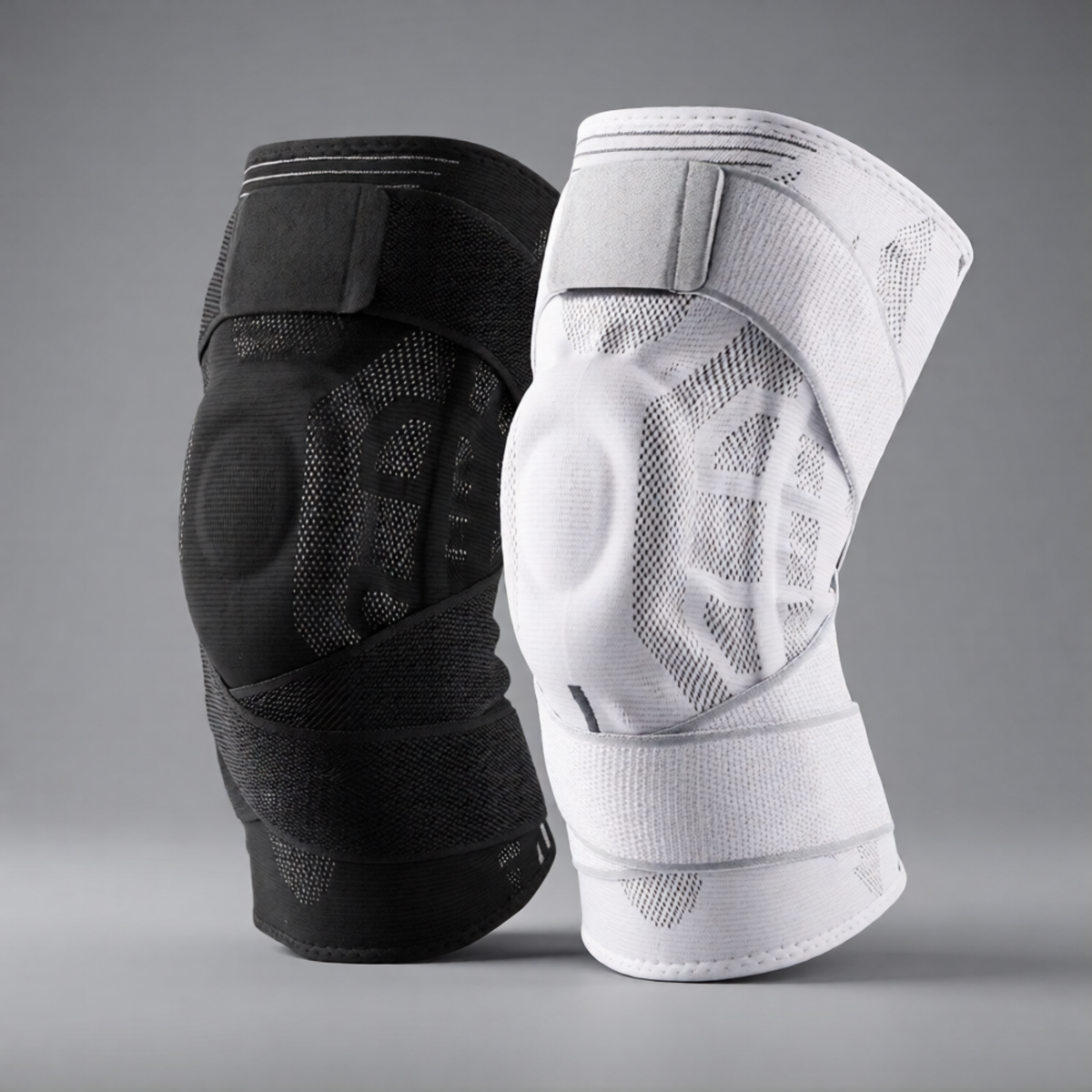 Compression Knee Brace for Pain Relief - Adjustable Knee Support Sleeve for Running, Arthritis & Workout Recovery